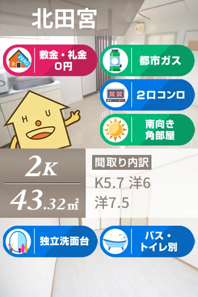 大石マンション 204のお部屋の特徴