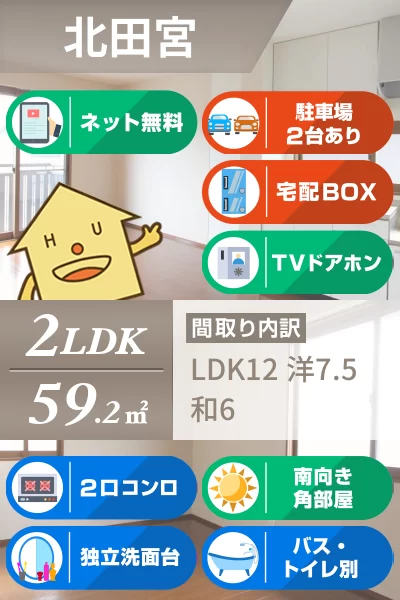 アムールD 201のお部屋の特徴