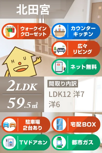 コスモ スクエア D棟 D202のお部屋の特徴