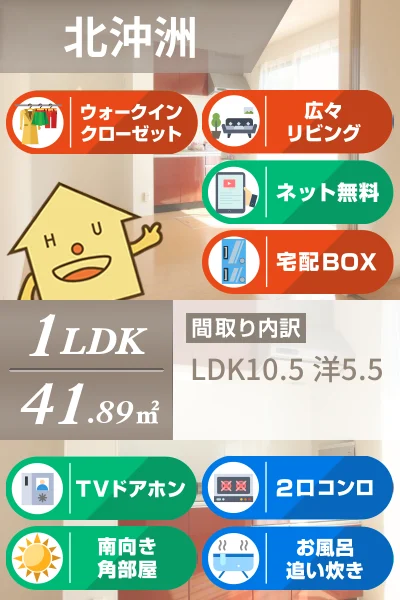 ロイヤルテラス 103のお部屋の特徴