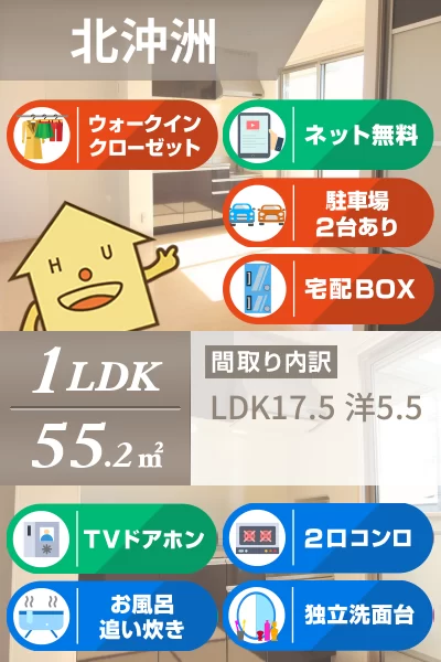 ロイヤルテラス 203のお部屋の特徴