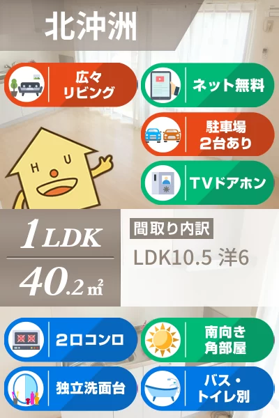 セジュール笹川 206のお部屋の特徴