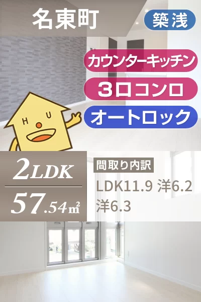 ベレオ名東 203のお部屋の特徴
