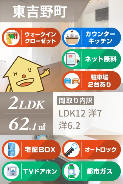 パルクセゾンII 102のお部屋の特徴