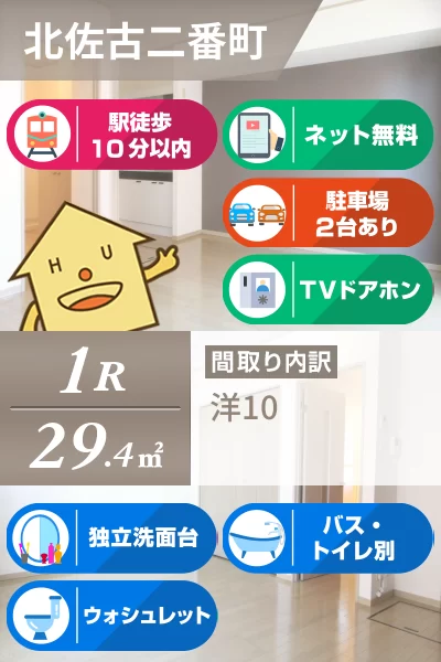 サンクレール沙羅 101のお部屋の特徴