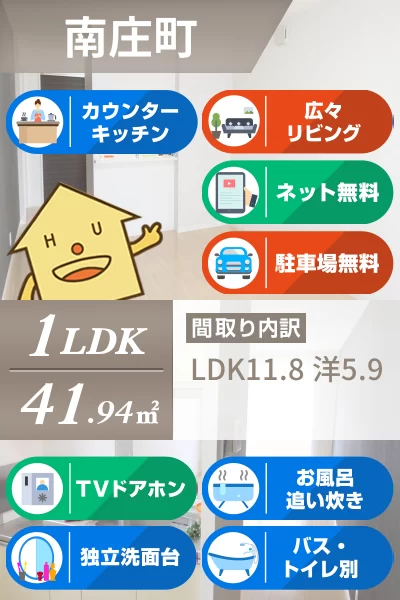 シャーメゾンアポロ 201のお部屋の特徴