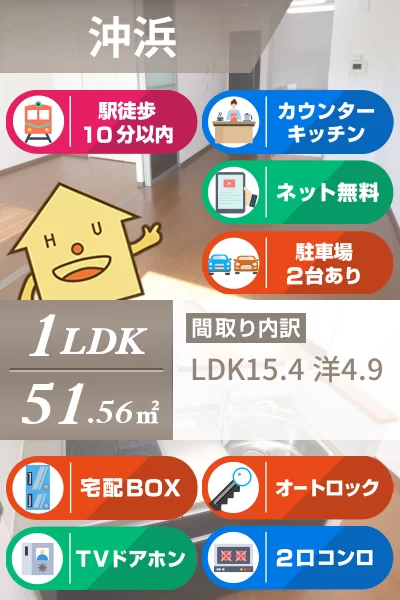 コンフォーティア沖浜 201のお部屋の特徴