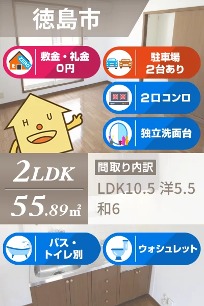 新浜本町4丁目 アパート 2LDK 12のお部屋の特徴