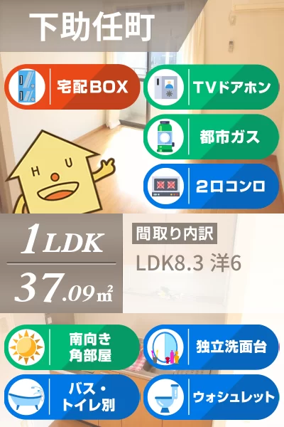 セントポーリア助任 102のお部屋の特徴