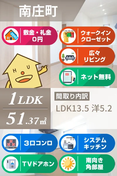 南庄町 アパート 1LDK 203のお部屋の特徴