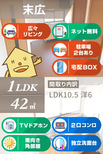ルミエール東張 202のお部屋の特徴
