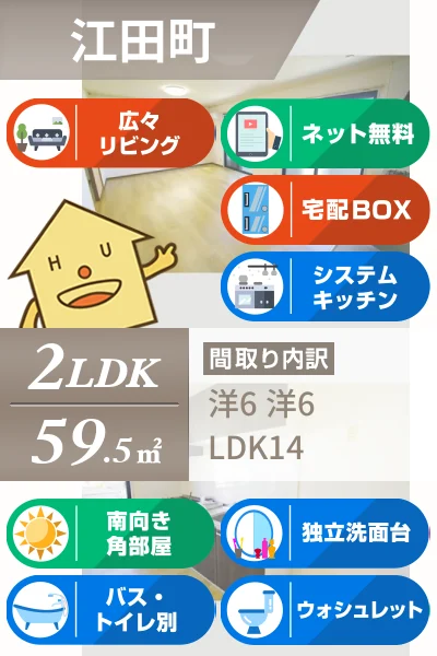 セジュール吉岡 E棟 E201のお部屋の特徴