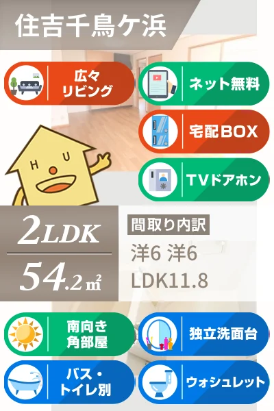 ファミール千鳥ヶ浜 102のお部屋の特徴