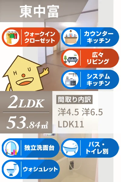 トアエーユ B棟 201のお部屋の特徴