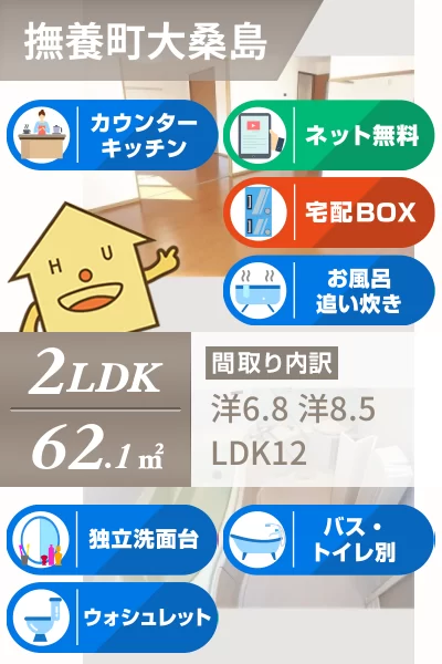 リビングタウン鳴門 A棟 A201のお部屋の特徴