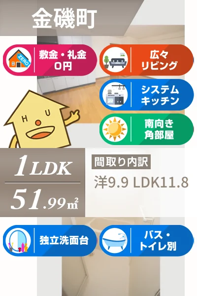 プレタ21 206のお部屋の特徴