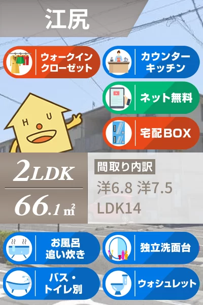 リヴェール北島 201のお部屋の特徴