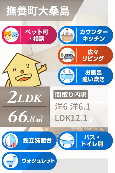 パピロ 102のお部屋の特徴