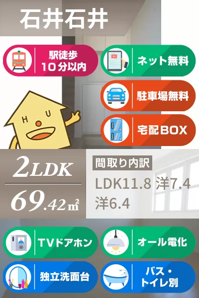 シャーメゾンAYA II番館 203のお部屋の特徴