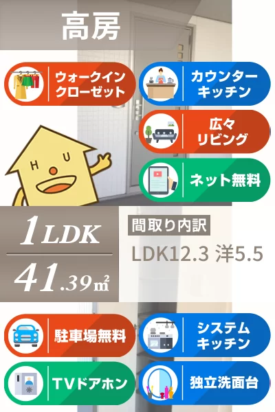 シャーメゾンラフィーネ 二番館 206のお部屋の特徴