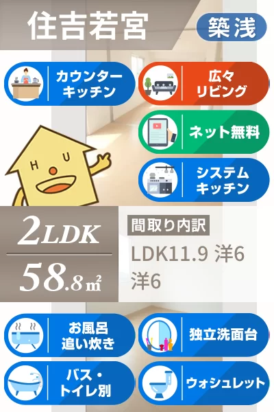 ヴェルドミール 105のお部屋の特徴