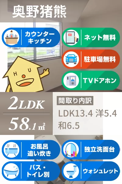 ラ・ネージュ II番館 101のお部屋の特徴