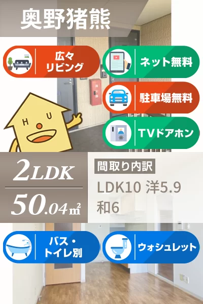 フレンドリー B 203のお部屋の特徴