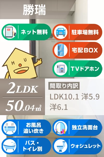 バリュージュ萌芽 C棟 202のお部屋の特徴