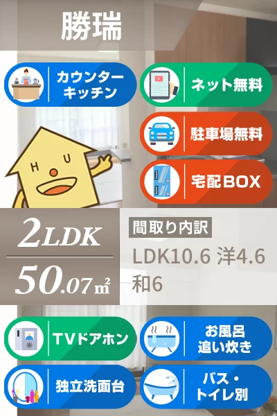 バリュージュ萌芽 D棟 101のお部屋の特徴