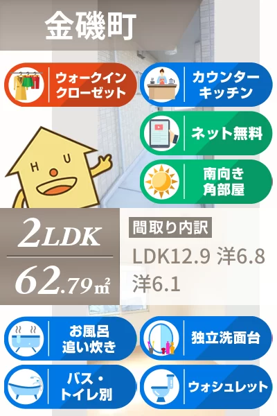 ラ・ソラーレ I棟 105のお部屋の特徴