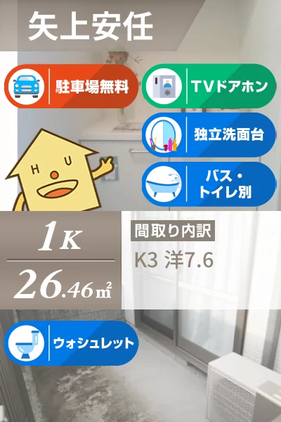 シャーメゾン With-K 101のお部屋の特徴