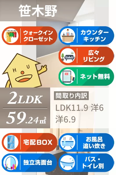 アムール21 E棟 E207のお部屋の特徴