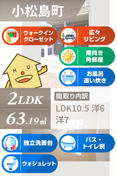 グランモア北浜 201のお部屋の特徴