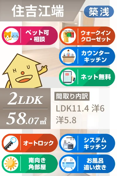 ヴェルドミールII 102のお部屋の特徴