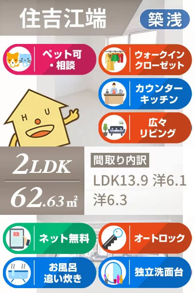 ヴェルドミールII 103のお部屋の特徴