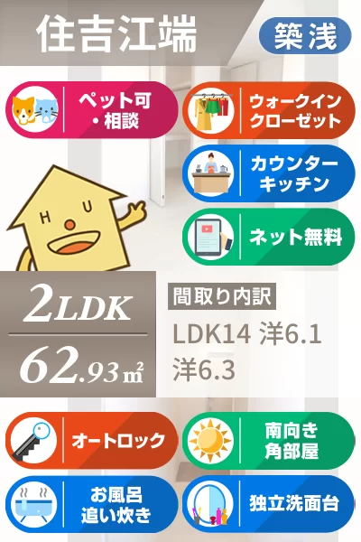 ヴェルドミールII 206のお部屋の特徴