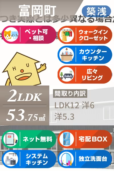 フィオーレガーデン阿南 103のお部屋の特徴