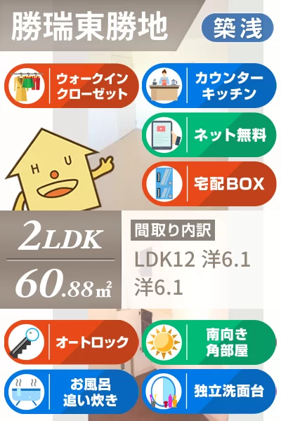 セジュール 藍II 102のお部屋の特徴