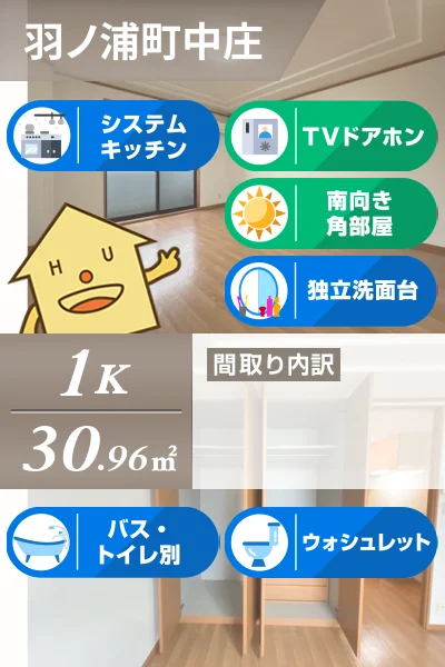 エレガント・ライフ 206のお部屋の特徴