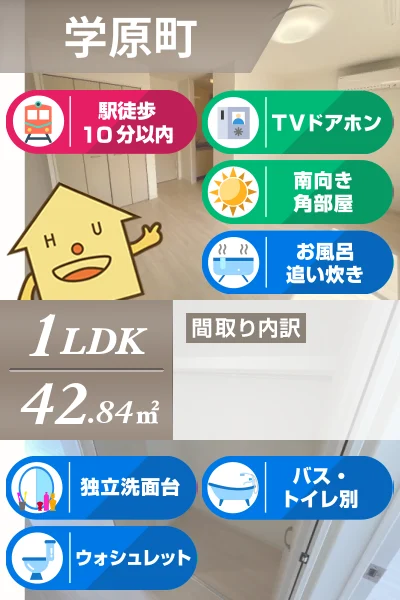 ア・グランシャリオ 201のお部屋の特徴