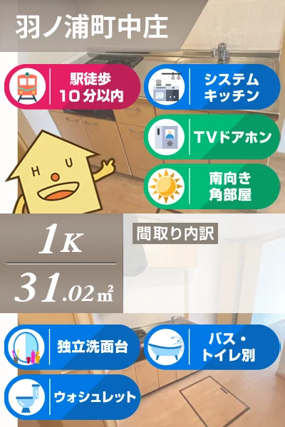 ルミナスハイム羽浦II 102のお部屋の特徴