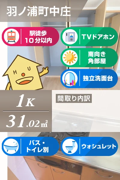 ルミナスハイム羽浦II 201のお部屋の特徴