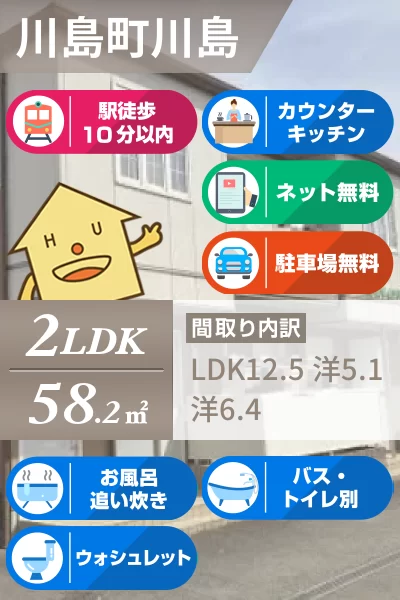 ヒルサイドコート E棟 211のお部屋の特徴