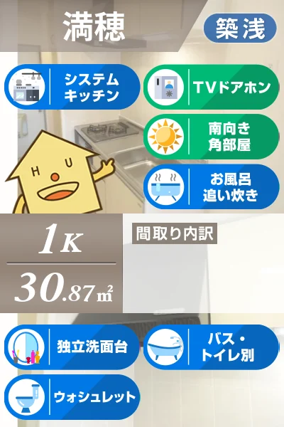 アルフォン 207のお部屋の特徴
