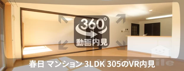 春日 マンション 3LDK 305の360動画
