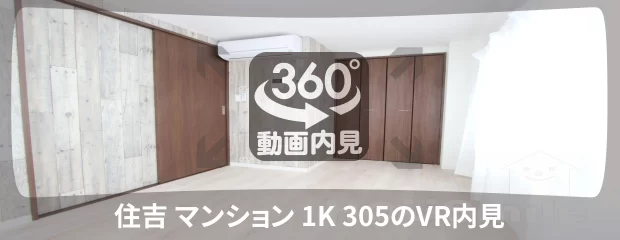 住吉 マンション 1K 305の360動画