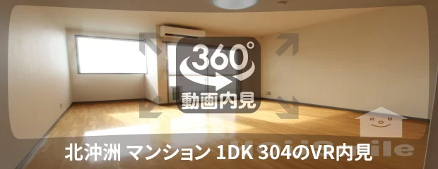 北沖洲 マンション 1DK 304の360動画