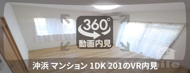 沖浜 マンション 1DK 201の360動画