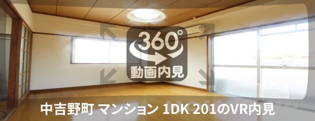 中吉野町 マンション 1DK 201の360動画
