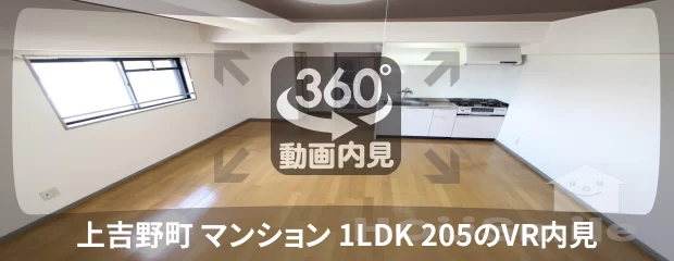 上吉野町 マンション 1LDK 205の360動画